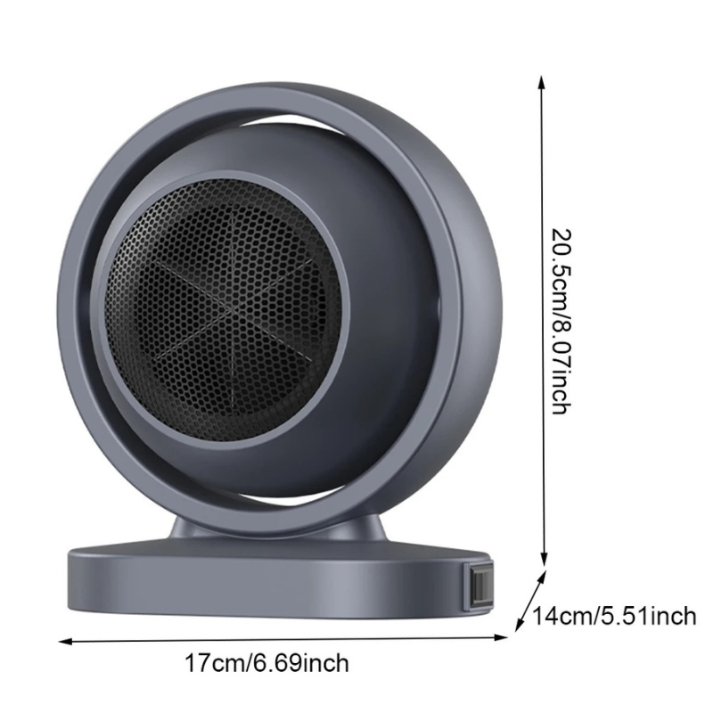 Aquecedor portátil, Termostato ajustável -  (DESCONTO ENCERRA HOJE ÁS 23:59)