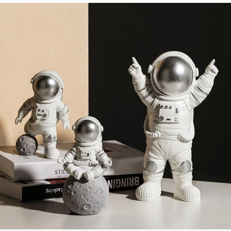 3 Pçs Escultura de Astronauta e Decoração para Casa - AMERYK