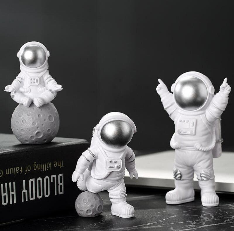 3 Pçs Escultura de Astronauta e Decoração para Casa - AMERYK